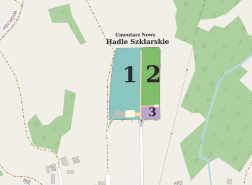 Obraz przedstawiający Cmentarz Hadle Szklarskie Nowy