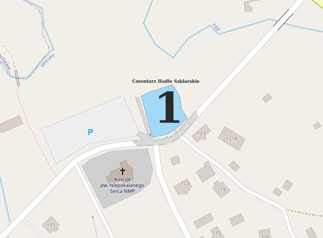 Obraz przedstawiający Cmentarz Hadle Szklarskie Stary